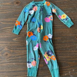 Hanna Andersson Cotton Zip Floral Sleeper